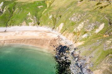 Aerial view of the Silver Strand in County Donegal - Ireland