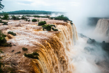 iguazu falls waterfall brazilian side