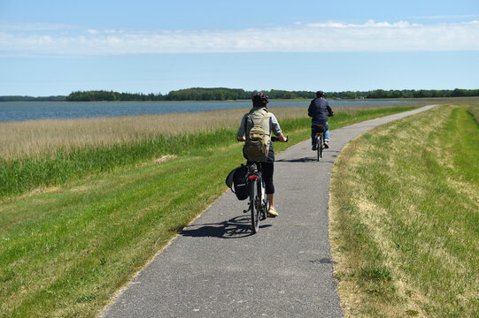 Rad fahren am Dar&szlig;er Bodden 