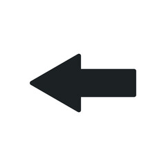 arrow to the left icon sign