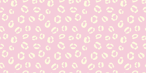 Cheetah seamless pattern vector background yellow and pink