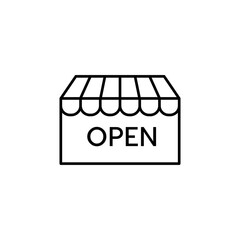 Store icon isolated on white background. Shopping symbol modern, simple, vector, icon for website design, mobile app, ui. Vector Illustration