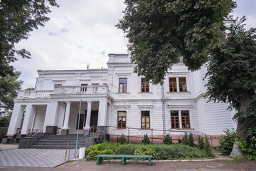 Fototapeta na wymiar Andrushivka, Ukraine - July 19, 2020: The Palace of Berzhinsky-Tereshchenko