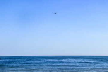 flight over the sea