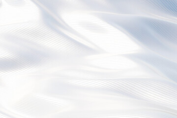 Abstract composition smooth white background. Metallic background with copy space. Minimalistic natural luxury. 3d rendering