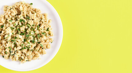 Roasted cauliflower rice