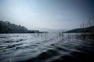 sunrise over the lake