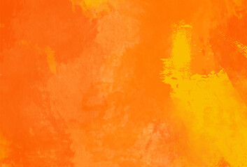 Watercolor red and orange color abstract banner.