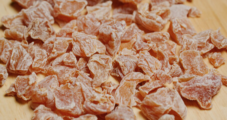 Stack of chinese style dry plum