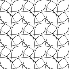 abstract black lines on white. minimalistic geometric vector hand-drawn seamless pattern. simple elements for coloring