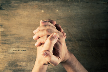 hands in prayer