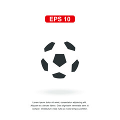 web icon football sign isolated on white background. Simple vector illustration.