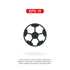 Obraz premium web icon football sign isolated on white background. Simple vector illustration.