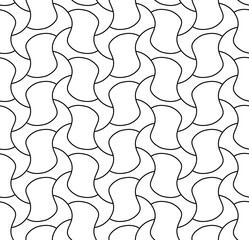 abstract black lines on white. minimalistic geometric vector hand-drawn seamless pattern. simple elements for coloring