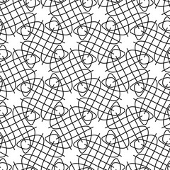 abstract black lines on white. minimalistic vector hand-drawn seamless pattern. simple elements for coloring