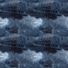 Black grey dark blue seamless pattern and tie-dye texture