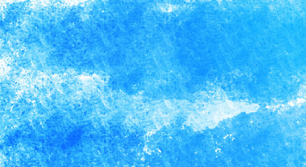 Fototapeta na wymiar 清涼感のある青の水彩背景、スプラッシュ