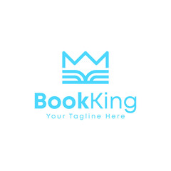 Book King Logo Vector