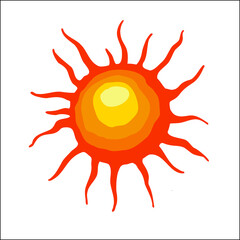 Color image of the sun for your creativity