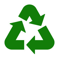 Recycling symbol, web icon, vector