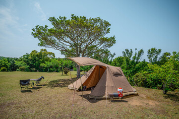 キャンプ場の風景