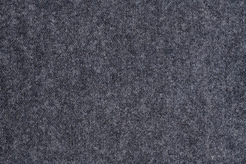 Dark grey knitted fabric texture as background