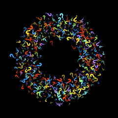 Question marks Quiz, doubt poll query public poll.