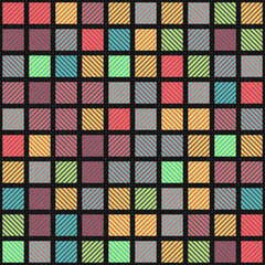 Abstract Geometric Pattern generative computational art illustration