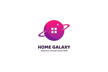 Home Galaxy Space Business Logo Template