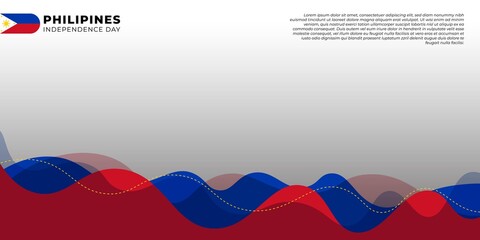 Philippines Independence Day with philippines background design