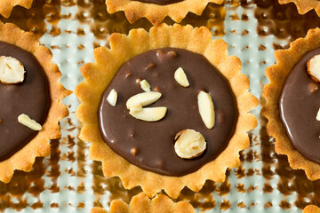 cookies with chocolate glaze