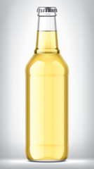 Glass Bottle on background. 