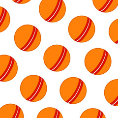 Repeating rubber balls on a white background. Pattern. Can be used as a background for printing on notebooks and notepads decoration. Vector illustration.