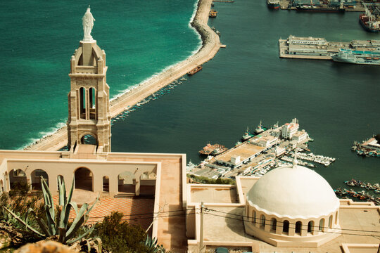 picture of the santa cruz chapel in western algeria, city of oran