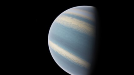 realistic exoplanet, cosmic art background