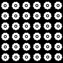 Seamless pattern of floral design on colorful background