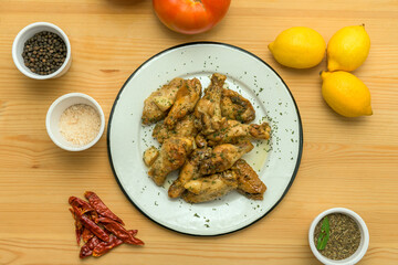 alitas al ajillo