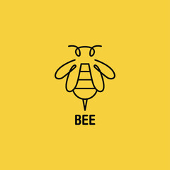 Bee. Logo template.