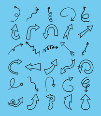 hand drawn arrows