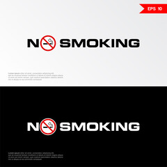 No smoking sign and taks background
