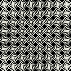 Black rhombuses tile ornament. Vector seamless tiles pattern. Black and white colors.