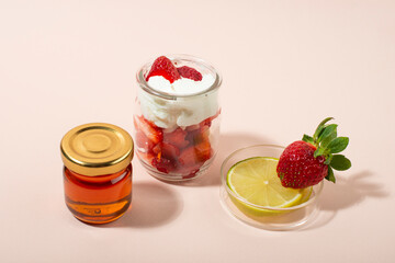 Homemade strawberry face mask ingredients