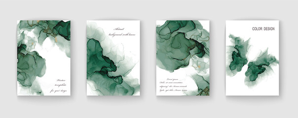 Modern creative marble texture design background. Alcohol ink. Vector illustration.