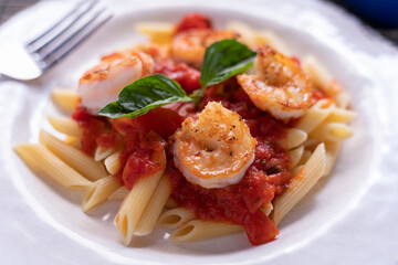 Shrimp Penne Pasta
