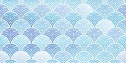Pattern with texture of scales and squares. - 431781377