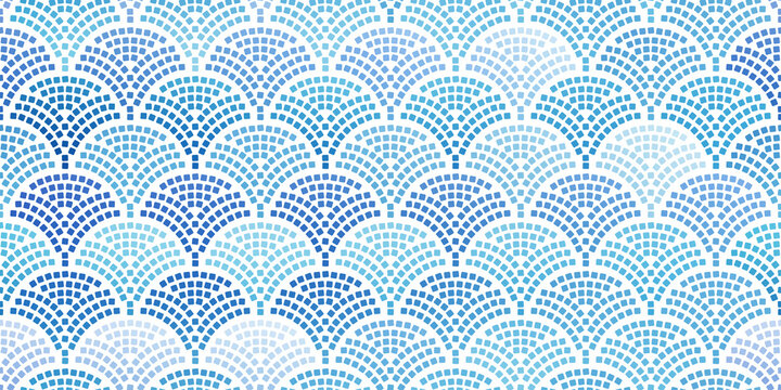 Pattern with texture of scales and squares.