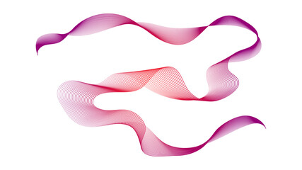 Abstract backdrop with wave gradient lines