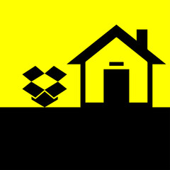 Package delivery location illustration icon