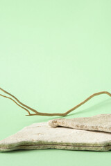 Background for cosmetic products of natural colors.