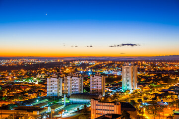 Obraz premium Night photography. Night spot. Urban landscape.